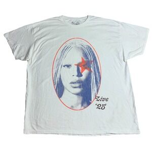 Beyonce YAYA Tee XL White Cowboy Carter Tour 2025 Merch Oversized NEW *spots‎